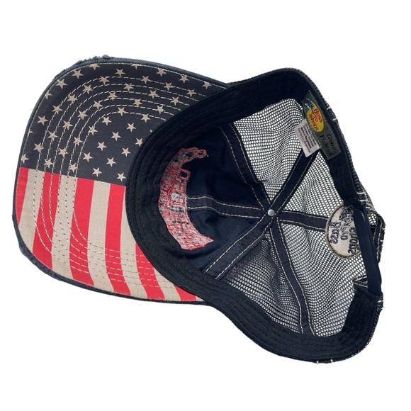 Bass Pro Shops Hat American Embroidered Patch Red Blue - Picture 5 of 6